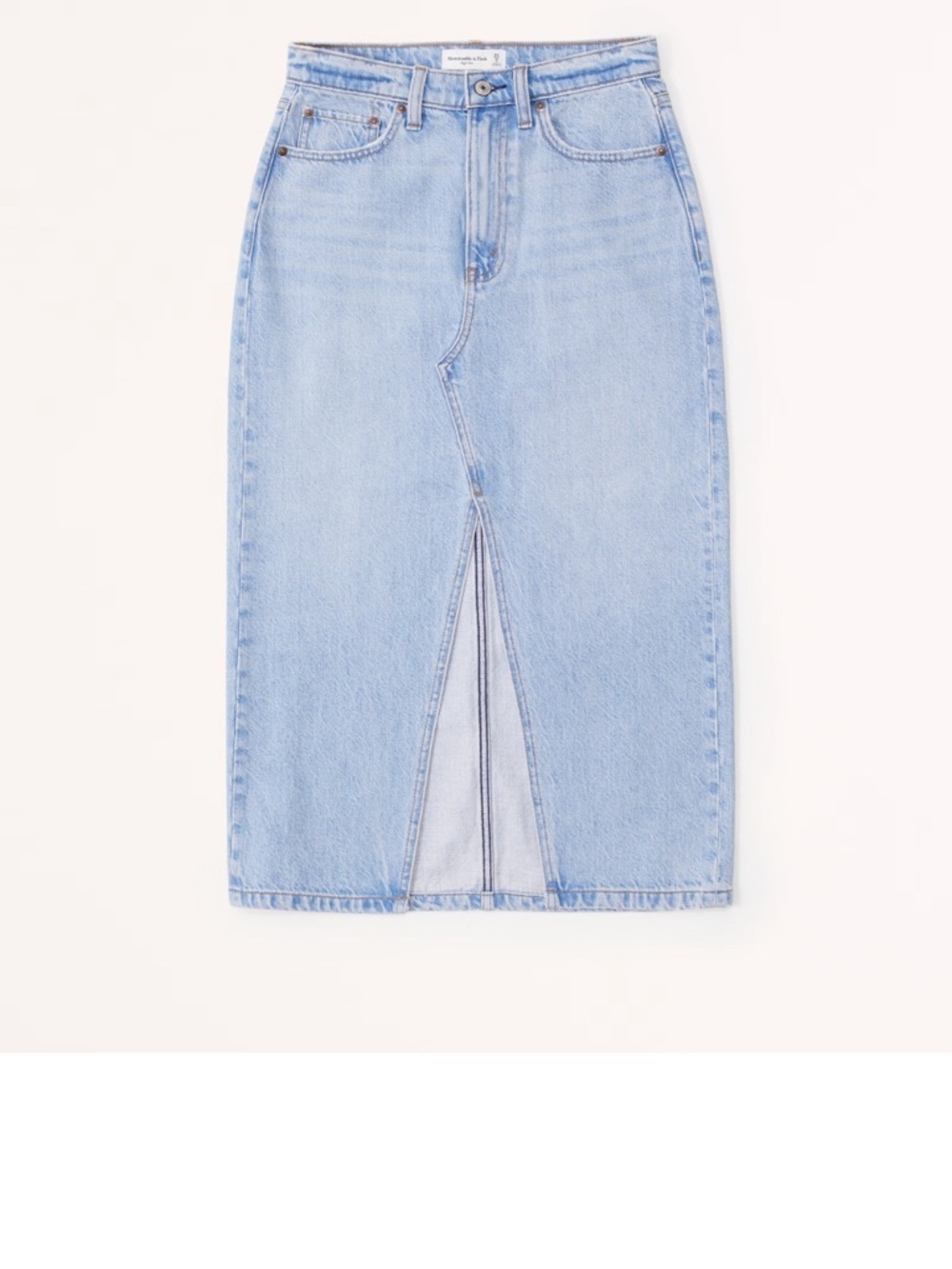Abercrombie & fitch Denim Midi Skirt - Picture 6 of 12